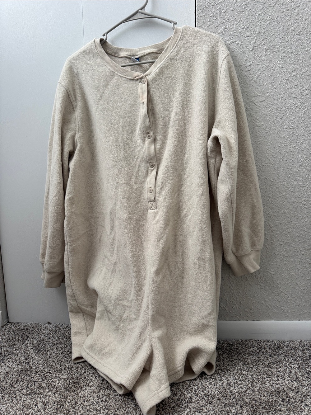 Old Navy Cream Sherpa PJs